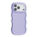 Cartoon iphone 17 case with wavy edge sticker design - cross-border compatible apple 17 macaron phone case