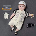 Stylish & cute breathable cotton romper for babies 0-24 months - adorable summer short-sleeve lightweight comfort for your little one