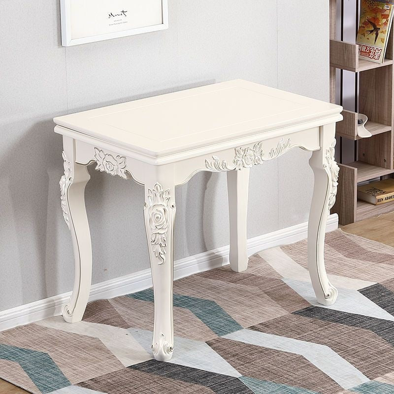 Dining table for home, small apartments, minimalist modern glass and solid wood folding rectangular dining table, european style dining table and chair set