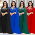 C7305 cross-border   fashion women's elegant rhinestone evening gown dress - new