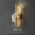 Luxury wall sconce bedroom bedside lamp home designer  new art corridor staircase background wall light