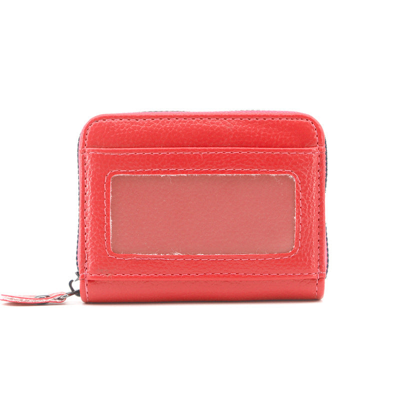 Organ card bag, ID bag, solid color multi-card all-in-one bag, the same style for men and women, exquisite bank card storage card bag, mini.