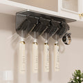 Bathroom toothbrush holder organizer - no drilling required, mirror cabinet, sink countertop wall-mounted, mouthwash cup, toothbrush cup, electric toothbrush cup