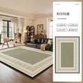 Carpet living room green french retro style sofa cushion medieval style waterproof washable and wipeable accessible luxury high-end carpet