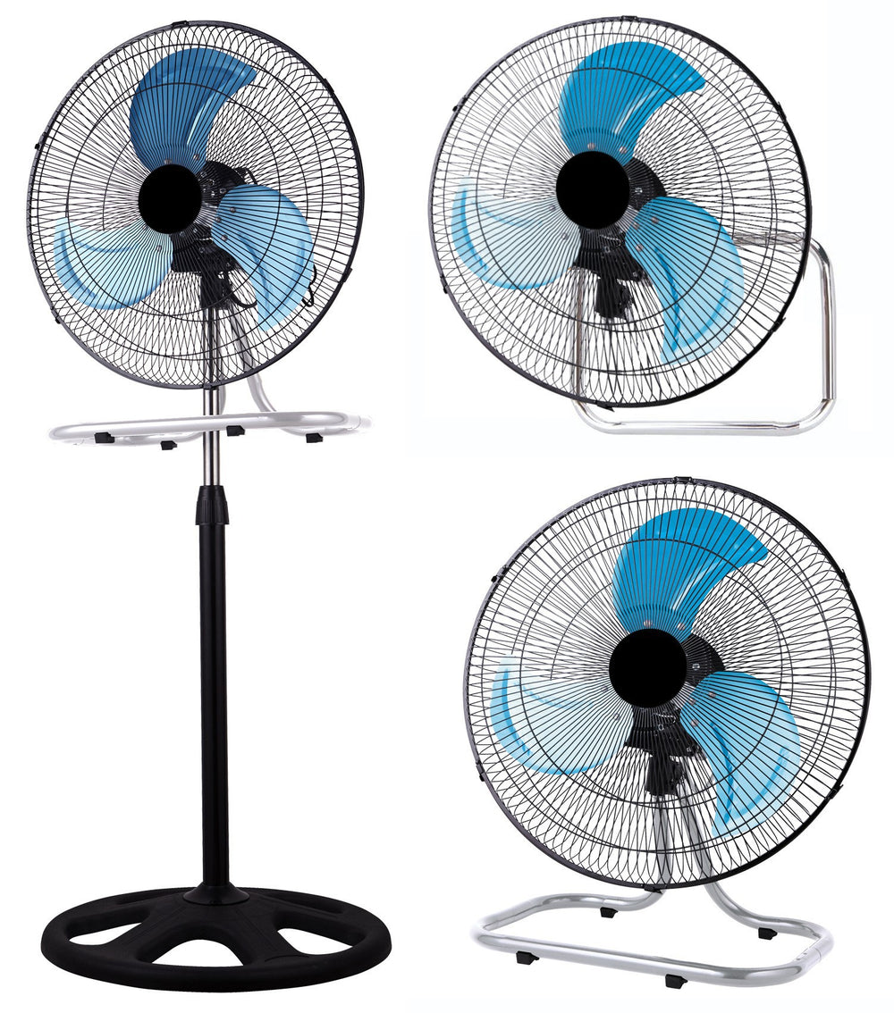 Factory direct 18inch 3-in-1 industrial pedestal fan - home, commercial, oscillating fan, table & floor fan - export quality