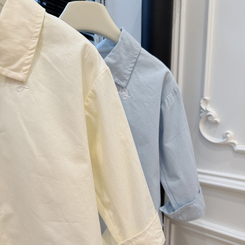 Kids' new autumn collection: korean style pure cotton shirts - stylish and trendy tops for boys and girls. casual, fresh, and versatile blouses