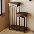Chinoiserie flower shelf living room floor-standing storage rack balcony flower stand novel stone rack indoor multi-layer flower pot rack vertical