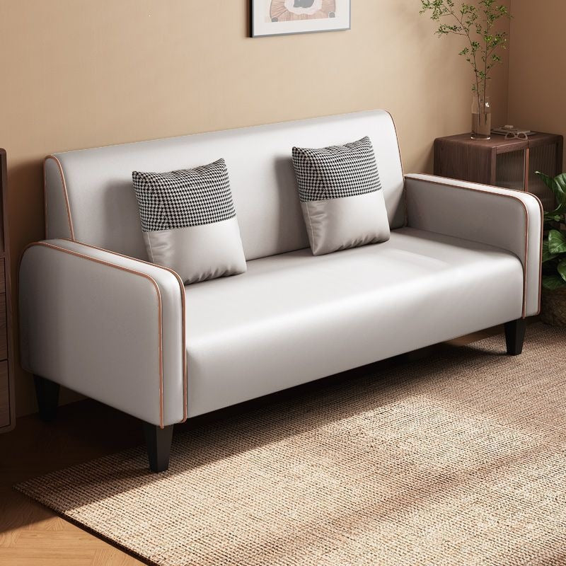 Accessible luxury fabric sofa apartment small apartment living room sofa no-wash technical cloth double three-person simple small sofa wood