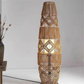Floor lamp retro tatami chinoiserie zen b&b rattan tea room living room bedroom bedside lamp