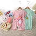 Kids' summer short-sleeve romper, newborn bodysuit, infant cotton onesie, baby boy and girl playsuit