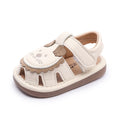 new 0-1-2 year old leather baby shoes, korean style toddler single shoes, infant and children's shoes, first walker squeaky sandals