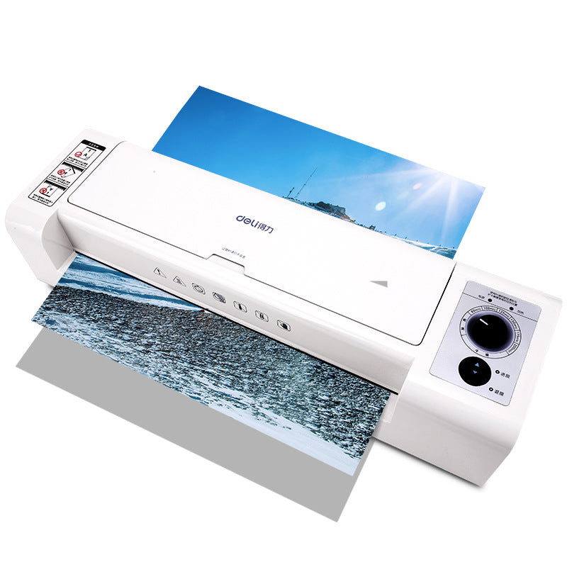 Deli A3 Photo Plastic Sealing Machine A4 Plastic Machine Glue Machine Home Office Photo Film Machine Small Laminating Machine