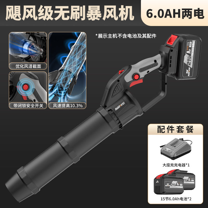Nanwei lithium electric hair dryer rechargeable blower blower high power industrial grade blowing dust blowing fallen leaves blowing snow