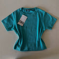 Women's round neck t-shirt short-sleeved t-shirt short-sleeved tops wholesale women basic top