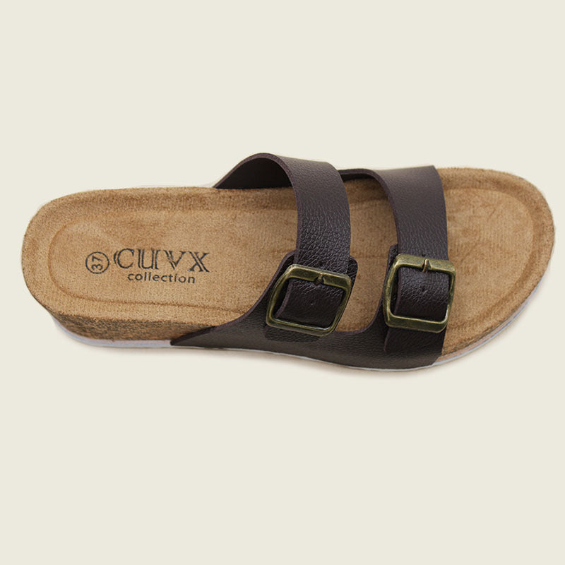 Cross-border direct sales spot women's retro soft-soled slippers summer Birkenstocks versatile thick-soled one-word cool slippers