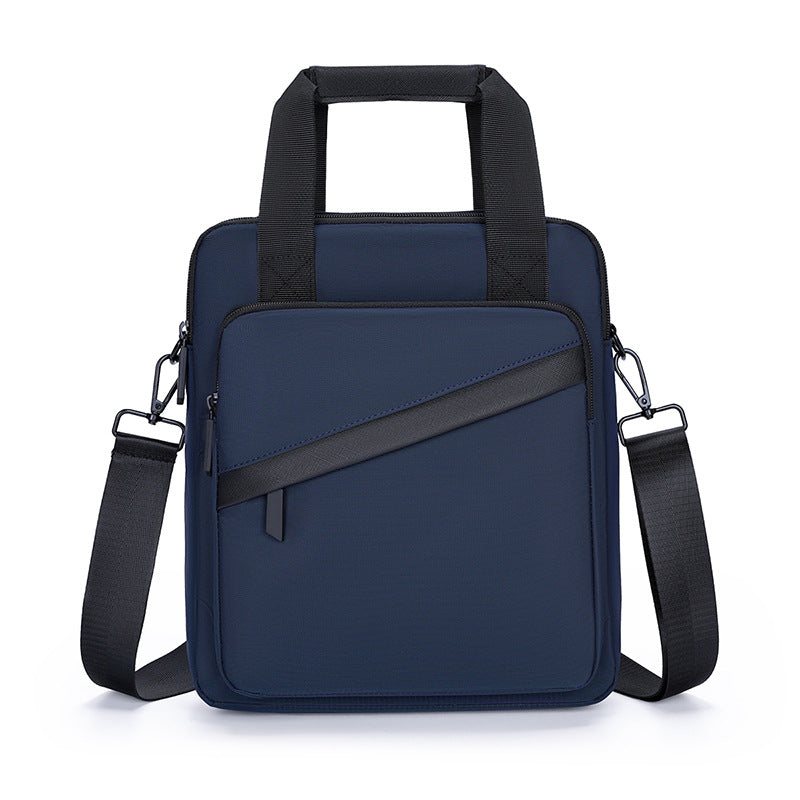 Cross-border simple laptop bag 2025 large-capacity business briefcase travel commute shoulder messenger bag wholesale