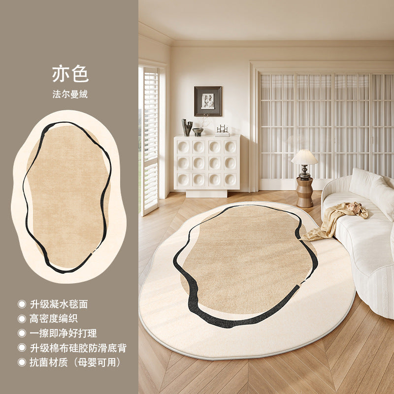 Distributed carpet living room no-wash and wipeable new arrival medieval style frenchretro special-shaped irregular stain-resistant bedroom floor mat