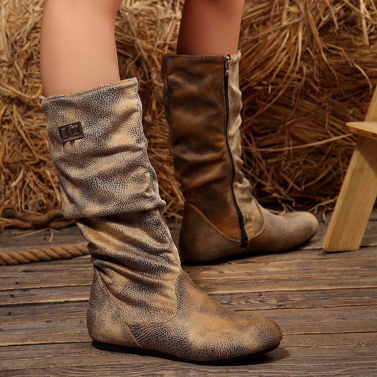 Wholesale women's retro over-the-knee boots: new autumn  collection - knee-high, knight, western cowboy style