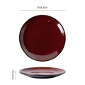 10inch shallow plate - red