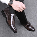 Tiktok viral new men's formal leather shoes - business casual, fashionable pointed toe slip-ons - dropshipping available