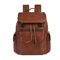 Retro first-layer cowhide backpack hand-rubbed genuine leather casual large-capacity travel backpack vegetable-tanned leather computer bag