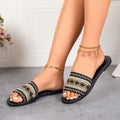 summer new arrival: plus size women's slippers - bohemian one-strap platform sandals