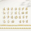 Bestselling women's letter anklet for cross-border e-commerce: 26 alphabet double-layer stackable exquisite and versatile jewelry