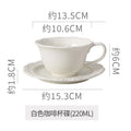 European minimalist style ceramic milk and water cup, perfect for office afternoon tea or coffee. exquisite embossed ceramic cup and saucer set
