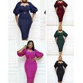 e-commerce sexy hip pencil skirt   african plus size women's clothing high waistdress