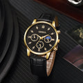 2023 new geneva men's business watch casual leather strap quartz sports watch men's watch wholesale