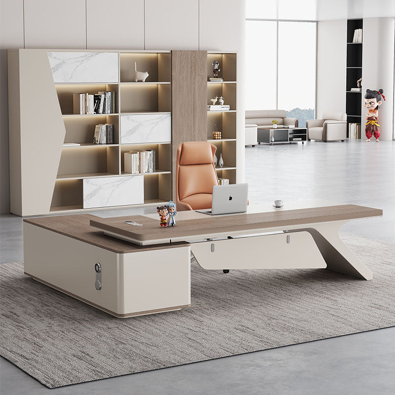 Boss table casual modern accessible luxury president table chairman's office executive table classy sense manager table and chair combination