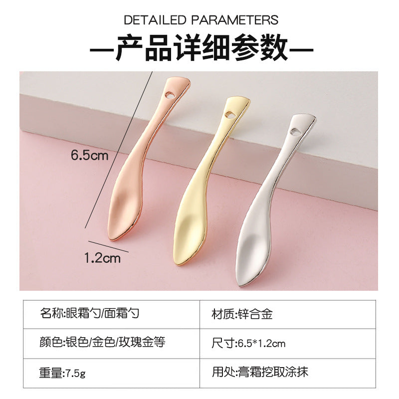 Wholesale cream & eye cream spoons - eco-friendly silver foundation spatulas - mask beauty scrapers - metal dispensing spoons