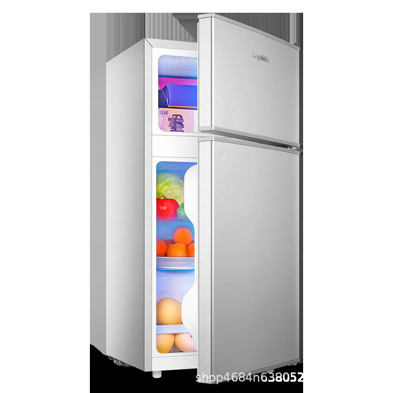 Royalstar [27-132l] small dormitory rental refrigerator/freezer mini double door refrigerator - tier 1
