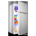 Royalstar [27-132l] small dormitory rental refrigerator/freezer mini double door refrigerator - tier 1