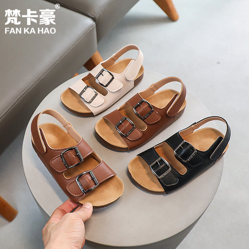 Vancahao boys' sandals -  summer new collection: soft-soled kids' shoes, export quality, big & tall boys' beach sandals
