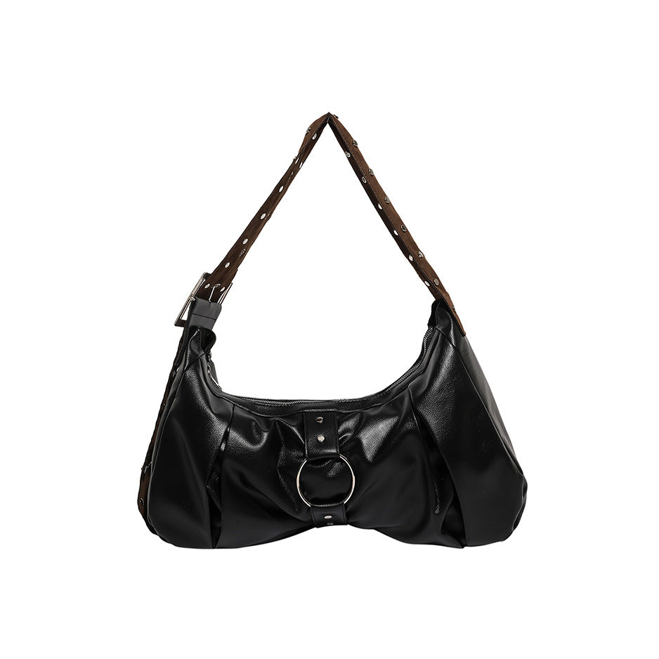 Foreign trade European and American locomotive style Spice girl bag women 2025 new large-capacity underarm bag high-end shoulder messenger bag