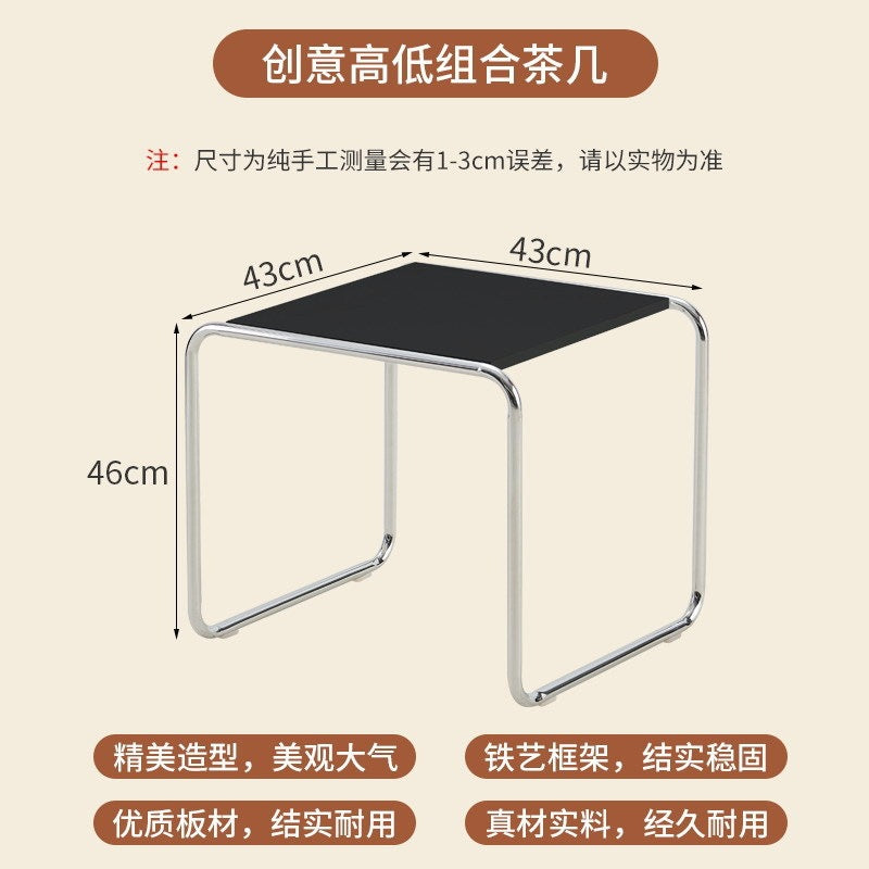 Langyujia for homewrought iron coffee table side table living room sofa creative coffee table bracket combination paint combination cream style