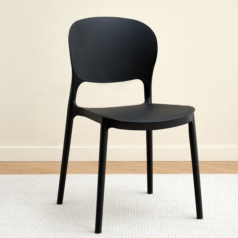 Plastic chair thickened backrest dining chair dining table for homeaccessible luxuryclassy sense negotiation stool stackable catering commercial