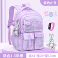 Girls' school backpack - new 2026 model for grades 1-6 - lightweight, ergonomic, and spine-protecting backpack for elementary school students