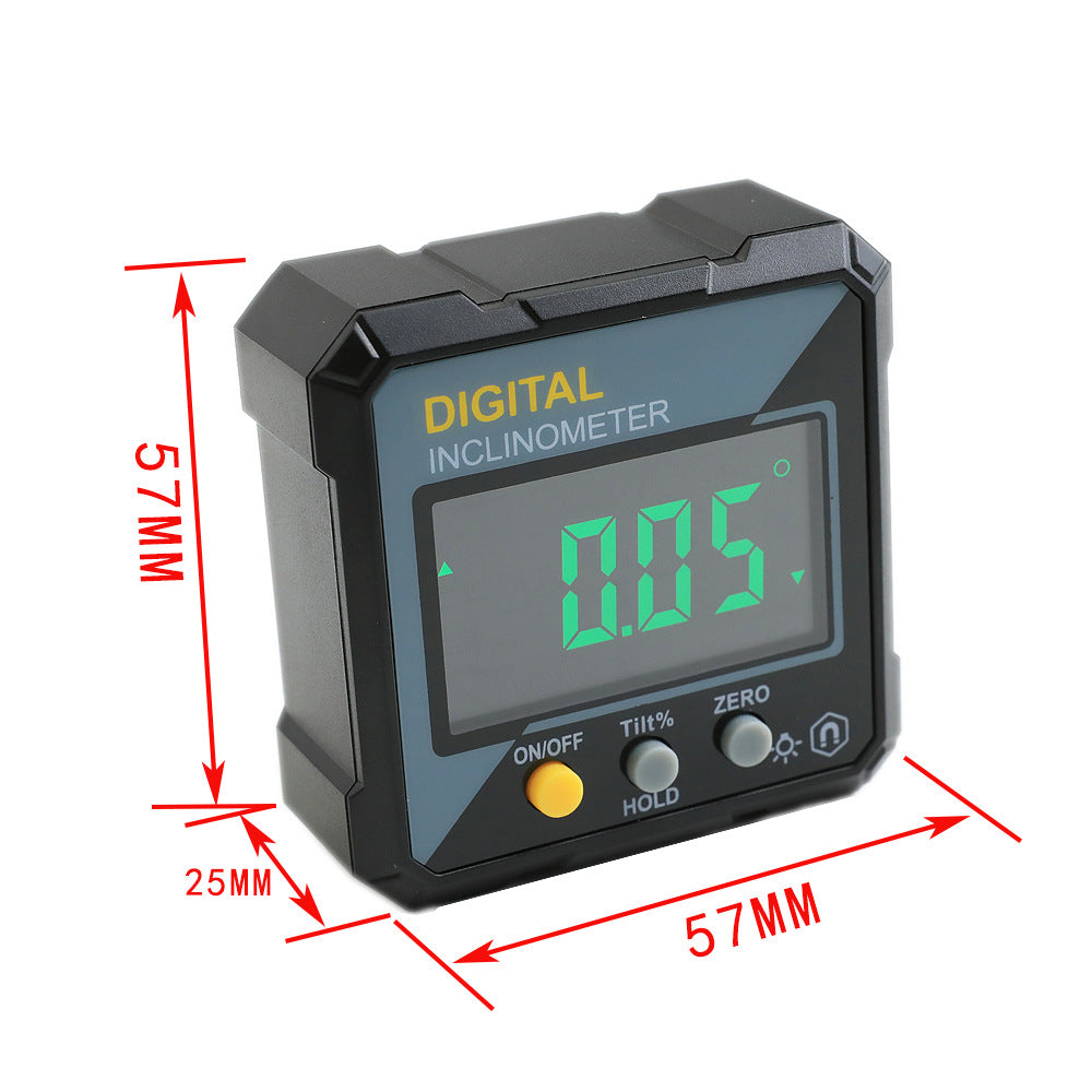 Electronic digital display inclinometer, slope level protractor, angle ruler tilt box wholesale