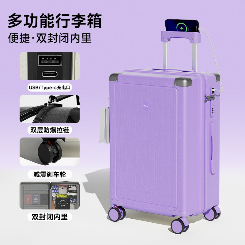 New 28-inch large-capacity trolley case 20-inch small travel password boarding case multi-function universal wheel suitcase