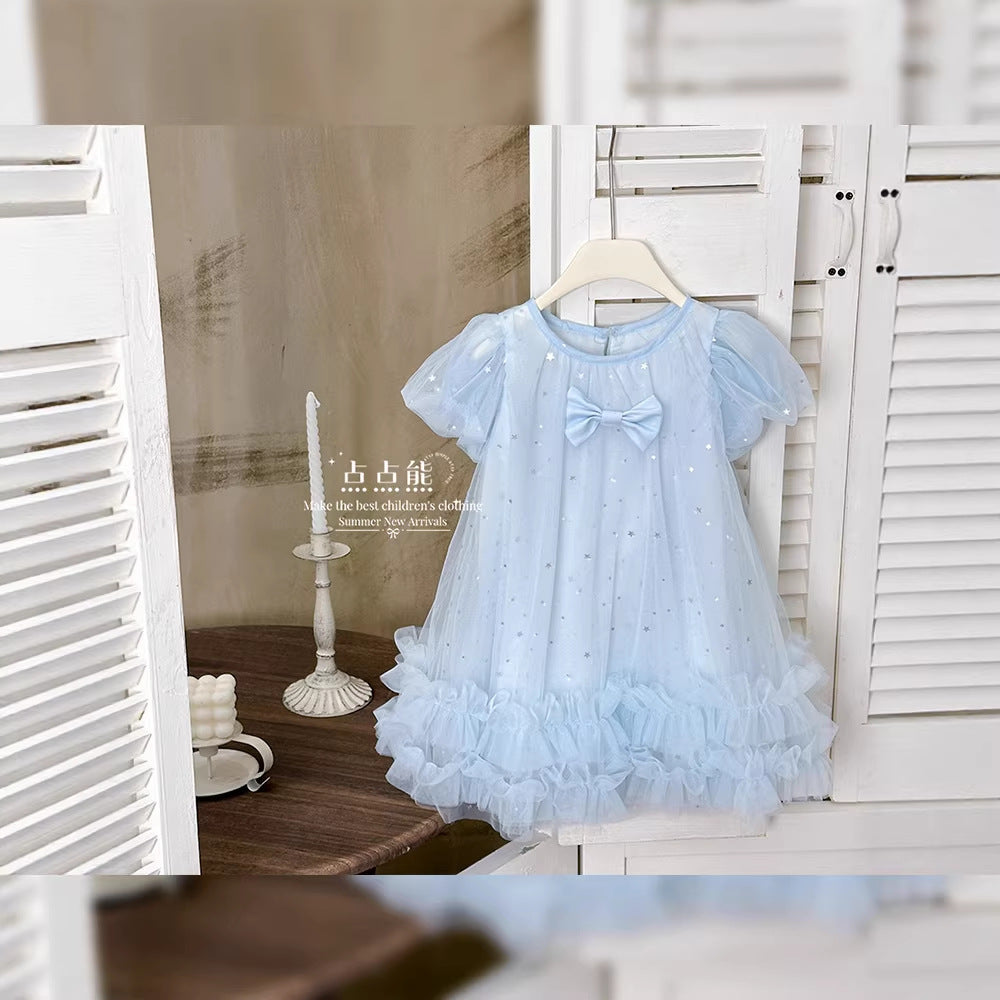 Girls' summer princess dress  new style girls' dress baby birthday chic gown