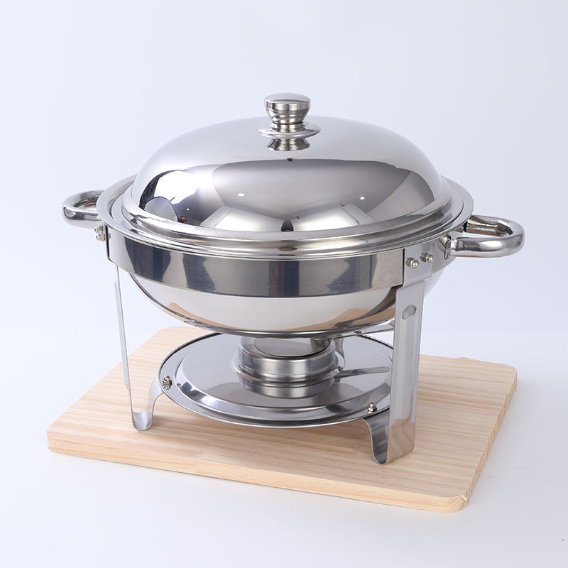 Amazon stainless steel round dining stove detachable foldable alcohol stove buffet stove hotel restaurant buffet stove