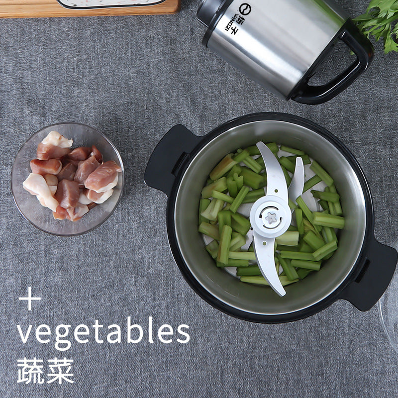 6 liters Yangzi meat grinder large capacity commercial stuffing machine vegetable crusher pepper mixer stainless steel wholesale customization