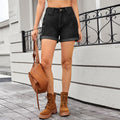 European and american cross-border foreign trade women's summer  independent station american style personalized sweet and spicy denim versatile shorts hot pants