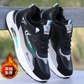 Winter cotton shoes for men, new style, fleece-lined and thickened, trendy and versatile, thick-soled, non-slip casual shoes, men's running shoes