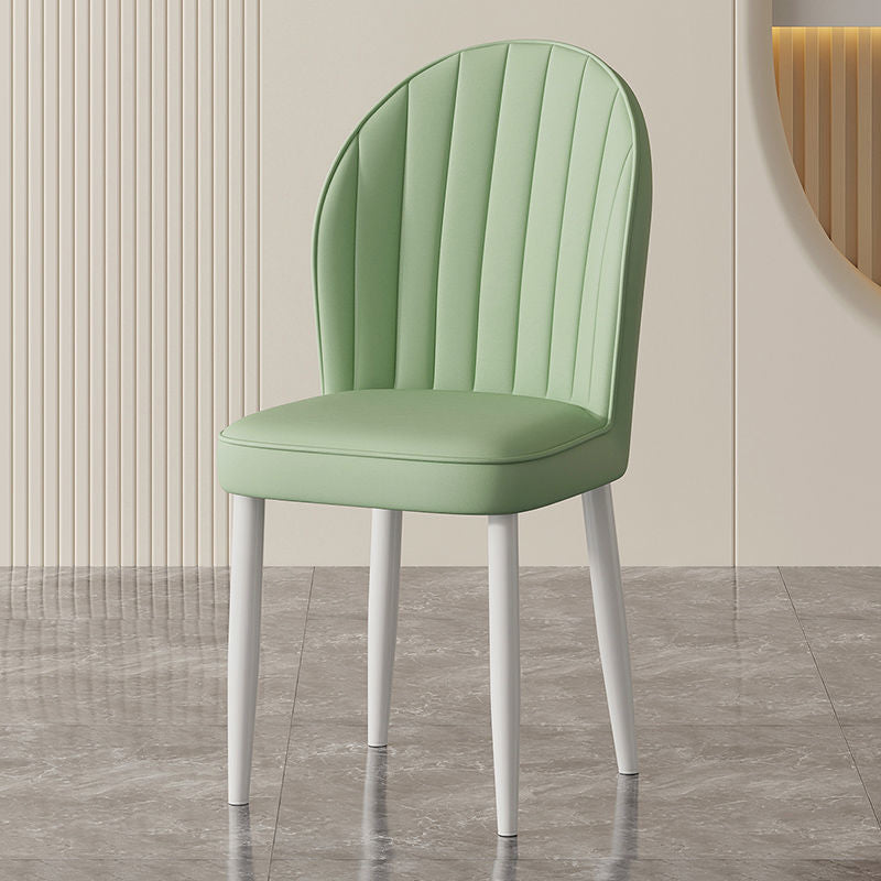 Cream style Nordic light luxury dining chair Home simple modern restaurant Makeup stool Leisure table and chair Hotel chair arc