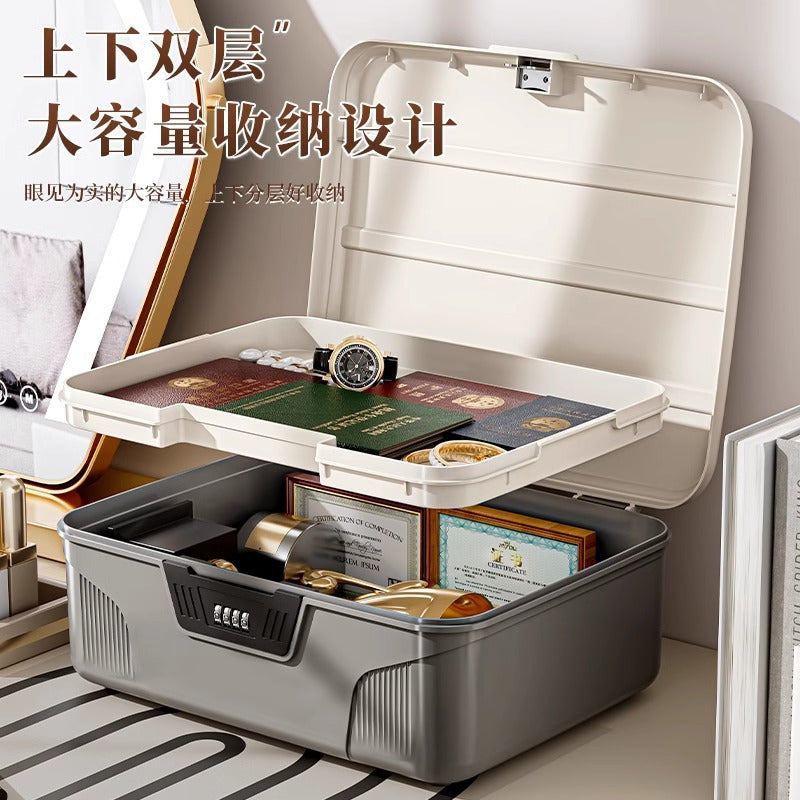 Password lock storage box Privacy document certificate storage Valuables storage box Storage car password sorting box