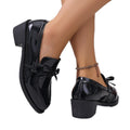 plus size loafers women's spring and summer new arrivalbows mary jane flatselegantcasual small leather shoes wholesale