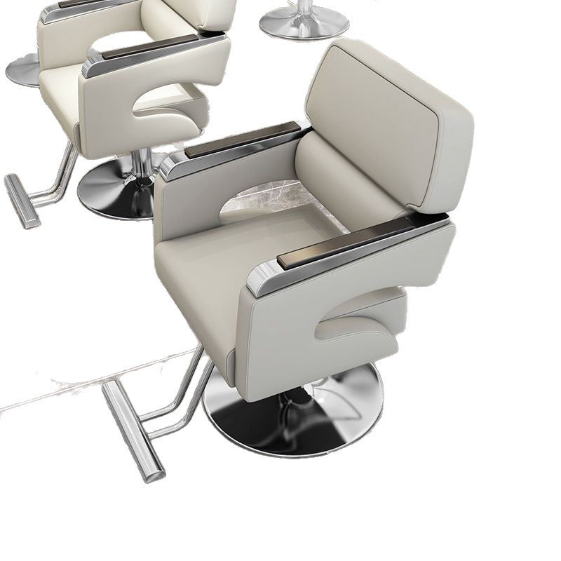 Influencer-approved barber chair, salon chair, hairdressing chair - professional, minimalist design for hair cutting, perming, and coloring